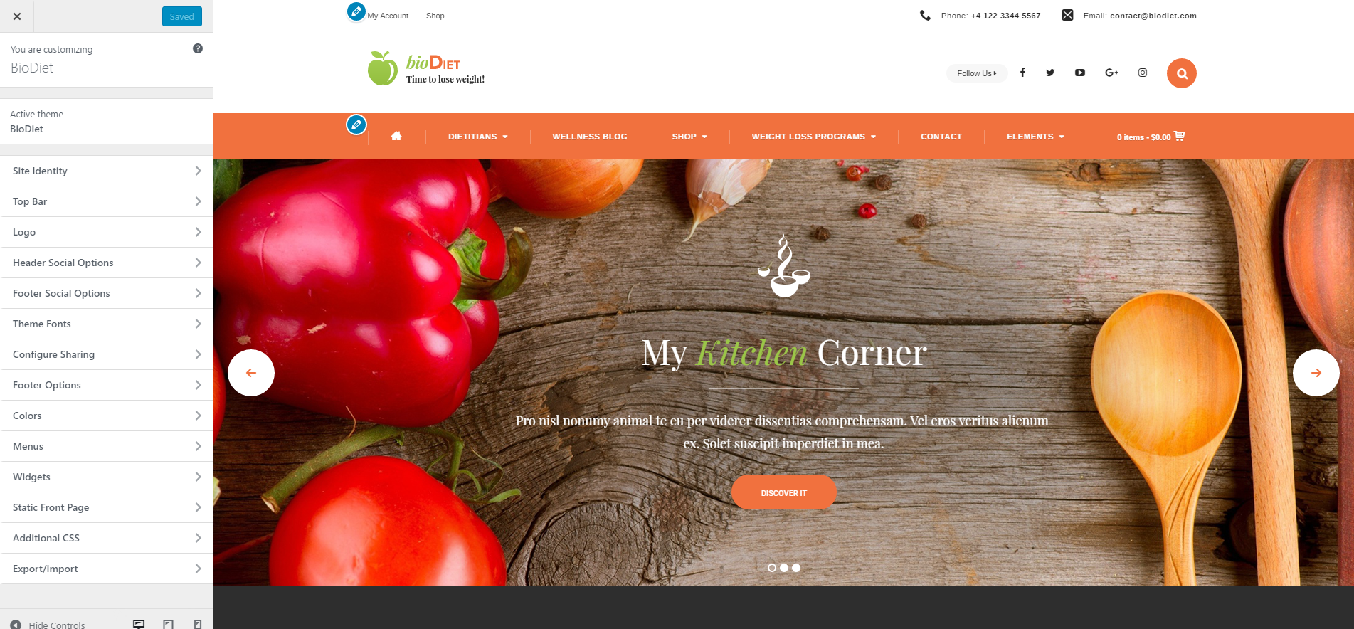 Customize BioDiet – Just another WordPress site